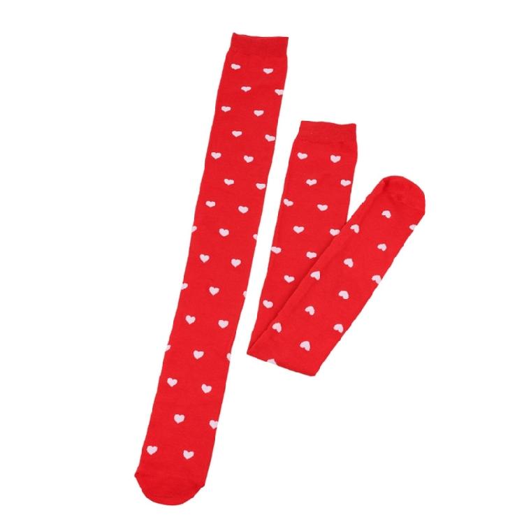 Valentines Day Over Knee Thigh High Stocking Cute Lip Heart Pattern Long Socks