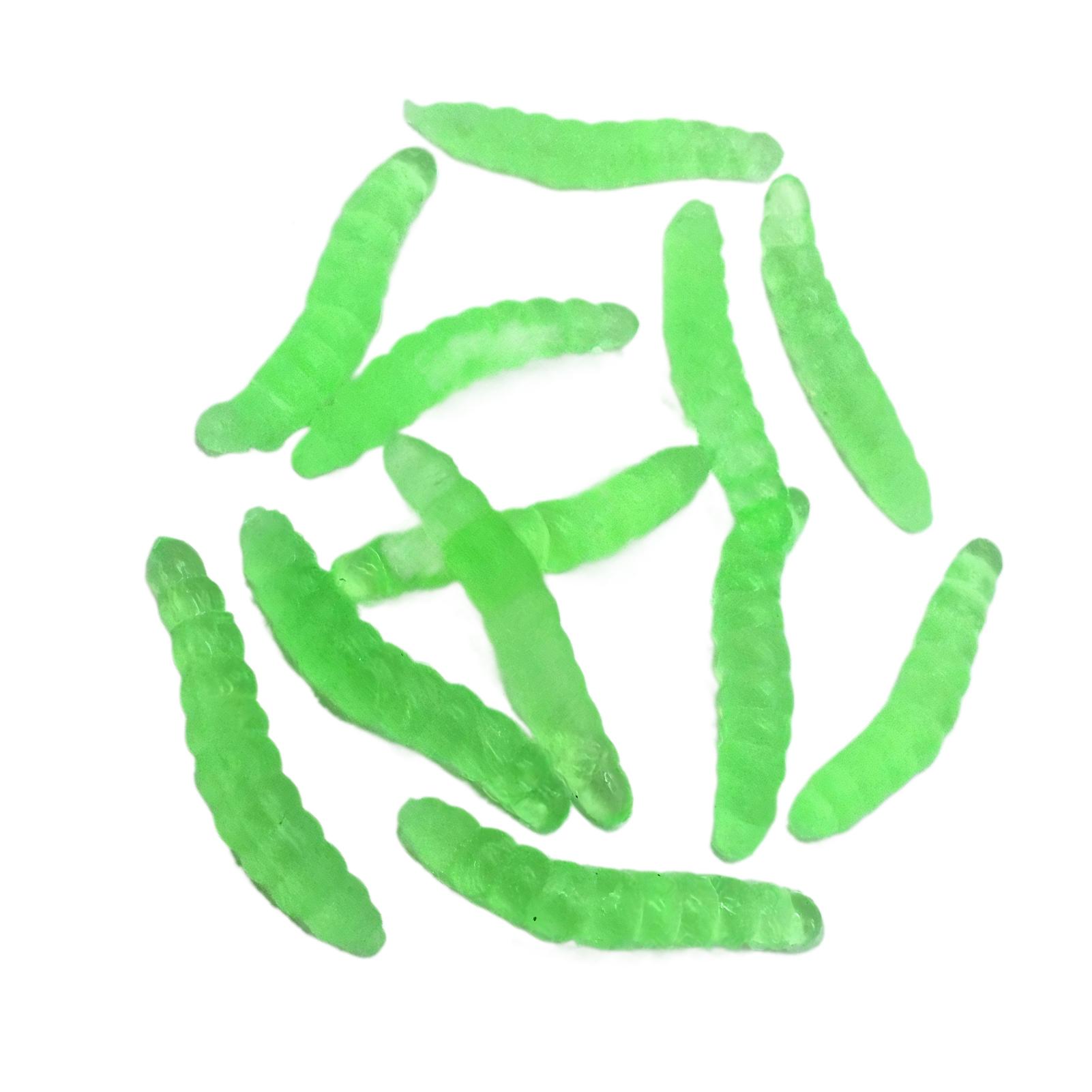 

100pcs/set Creative Halloween Toys And Hobbies Bread Worm TPR Simulated Maggots Novelty Supplies