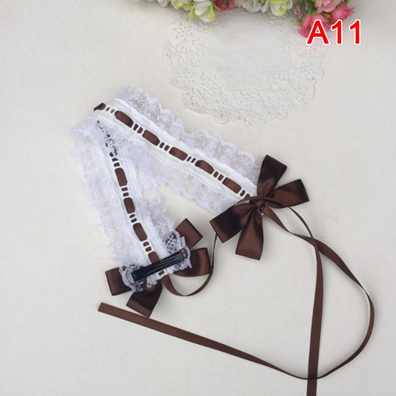 Lolita Tiara Headband Lolita Lace Bow Knot Ribbon Maid Diy Headband