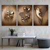 Modern Metal Figure Statue Art Romantic Minimalist Wall Art Print Canvas Painting Posters for Living Room Modern Home Decor