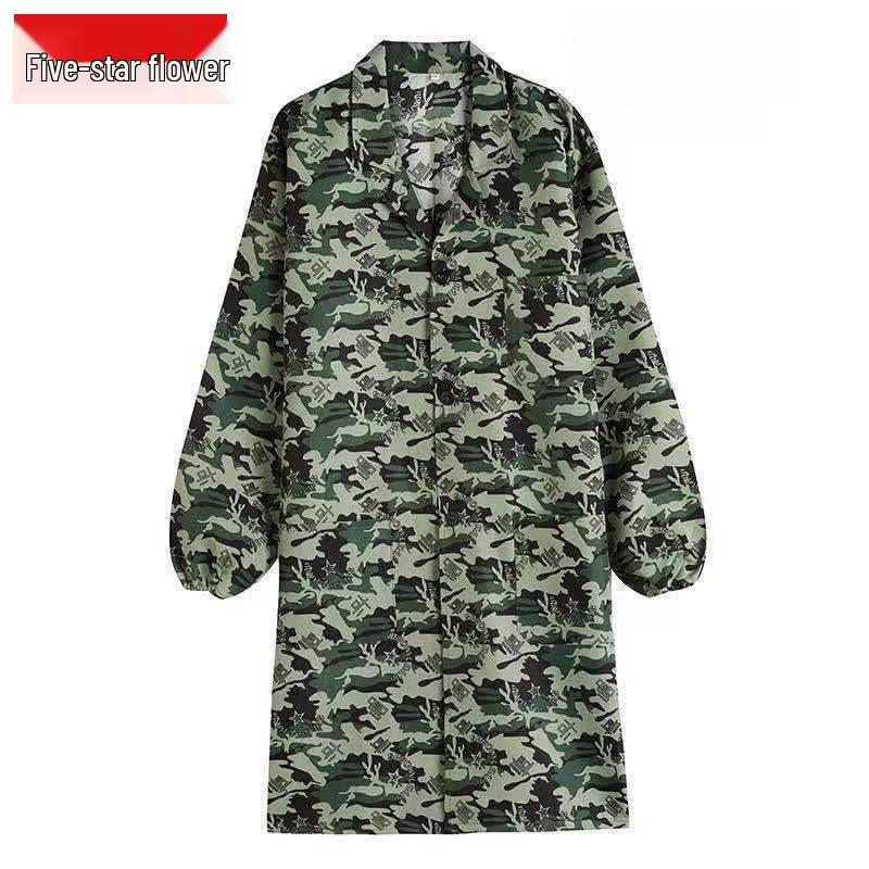 Smock de Trabalho Masculino de Manga Comprida à Prova de Pó - Azul