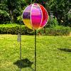 Rainbow Effect Windmill Glitter Stripe Reflective Pinwheels Rainbow Wind  Kindergarten Outdoor