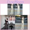 French Pure Desire Hollow Out White Dress With Knit Fabric For Elegant Women Spring 2025