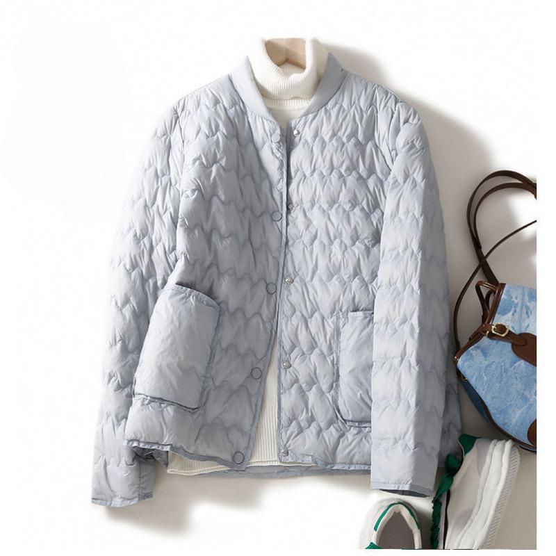 Korean Fashion Autumn Winter Women's Short Jacket Female Parkas Lightweight Down Cotton Warm Outwear Overcoat Ladies