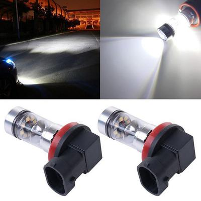 2 peças H8/H11 3030 100W 20LED Alta Potência Carro Nevoeiro Luz de Condução DRL Lâmpada Branca