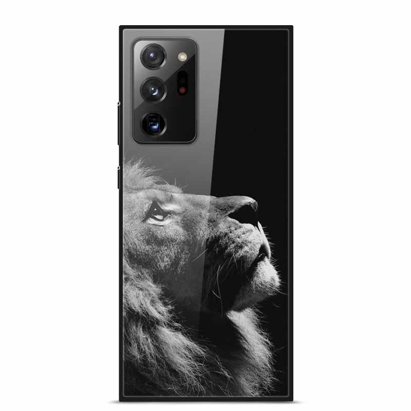 Glass Back Cover For Samsung Note 20 Ultra Case Tempered Glass Case For Samsung Galaxy S21 Ultra Case S 21 Note20 Ultra Funda