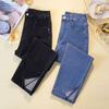 M-4XL Women Jeans Jeans Denim Trousers Thin Cropped Cigarette Pants Jeans for Women
