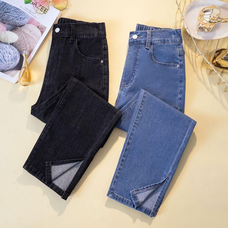M-4XL Women Jeans Jeans Denim Trousers Thin Cropped Cigarette Pants Jeans for Women