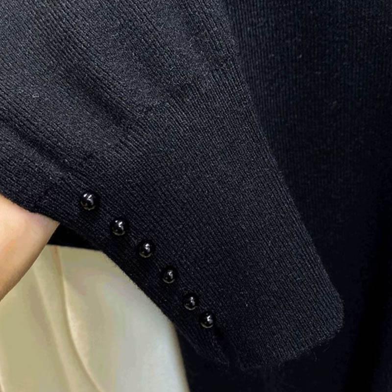 Sweater for Women Autumn Winter Thickened Warm Knitted Stretchy Long Sleeve Oversize Tops