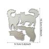 Animal Cat Metal Cutting Dies Stencils for DIY Scrapbooking Decorative Embossing Paper Cards Template Decor Die Cuts