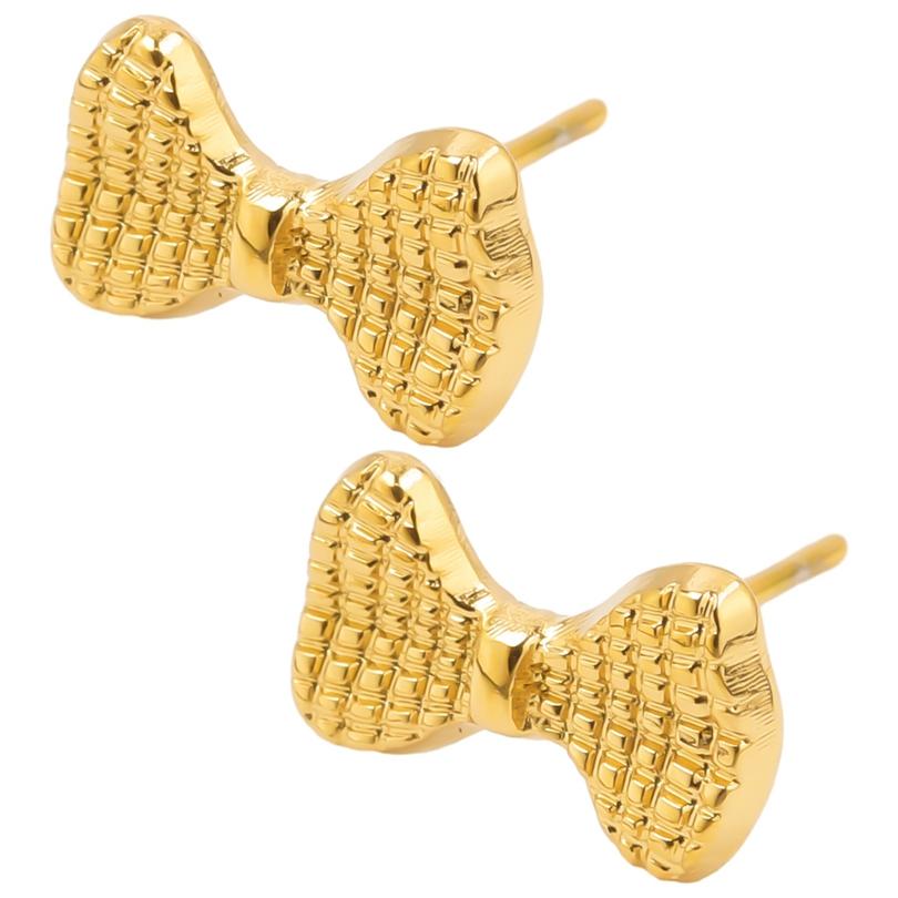 Never Fade Gold Color Earrings With Earplug Round Heart Shell Fashion Jewelry Stainless Steel Earrings For Women Men Accessories