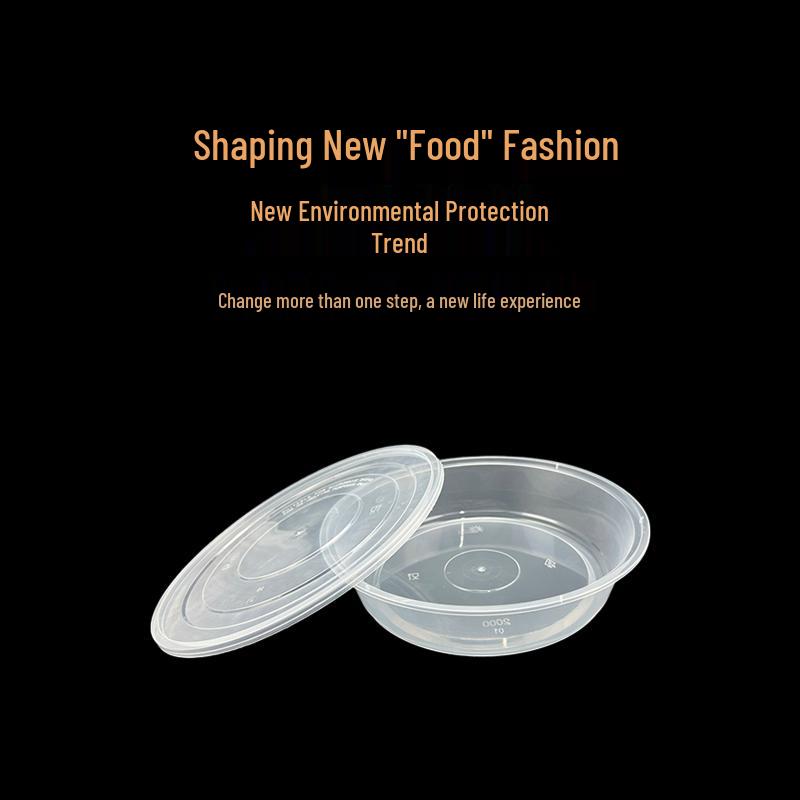 Deshangyuan Disposable Microwavable Food Containers with Flat Lids