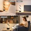 Modern Creative Spiral Table Lamp 3 Colors Dimmable USB LED Night Light for Living Room Office Bar Bedroom Decoration Lighting