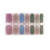 1 Sheet Gel Nail Strip UV Free Easy Apply Remove Self-adhesive Nail Sticker Long Lasting Waterproof Quality Glitter Solid Color Decorative Nail Wrap