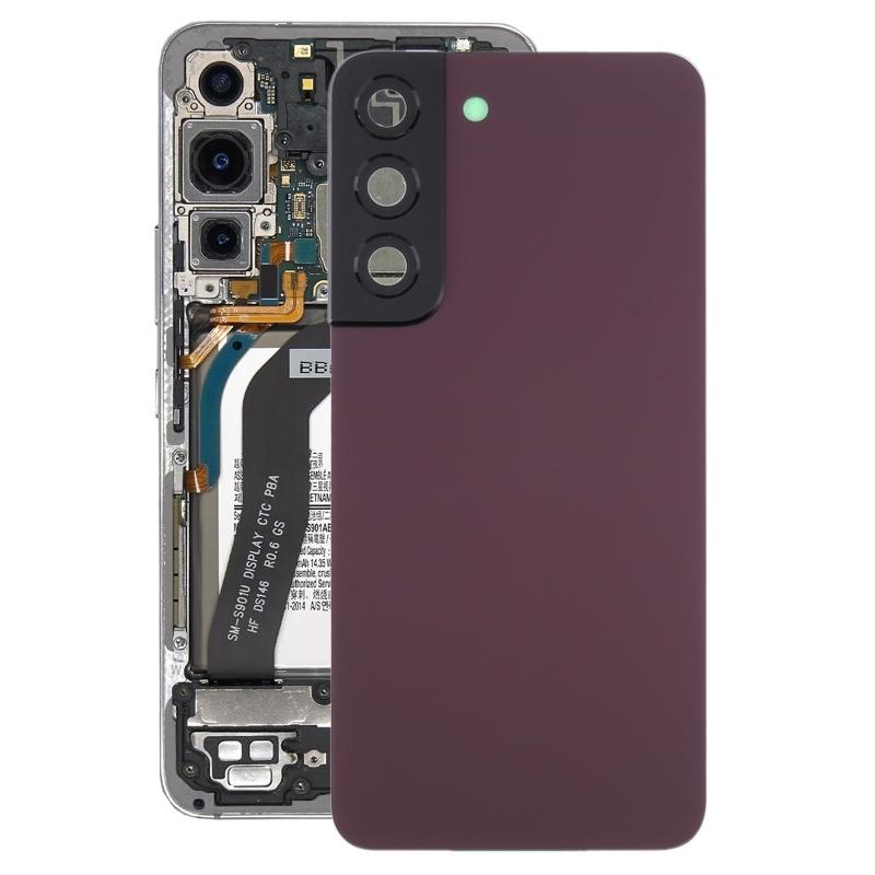 Samsung Galaxy S22 5G SM-S901B için Kamera Lensi Kapağı ile Pil Arka Kapağı