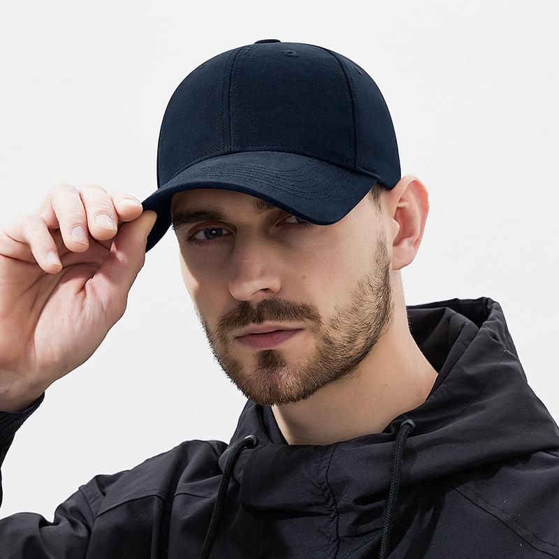 Four Seasons Men's and Women's Solid Color Washed Cotton High-end Baseball Caps European and American Style Hard Top Bent Outdoor Sports Sun Hat