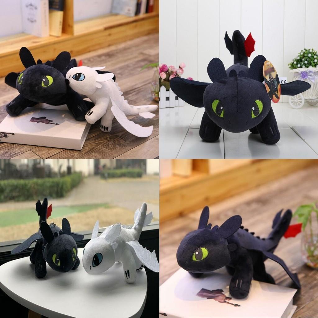 Cum să antrenezi un dragon Toothless Night Fury Jucărie moale de pluș 20cm 25cm 35cm 45cm 65cm Cadou educațional pentru copii