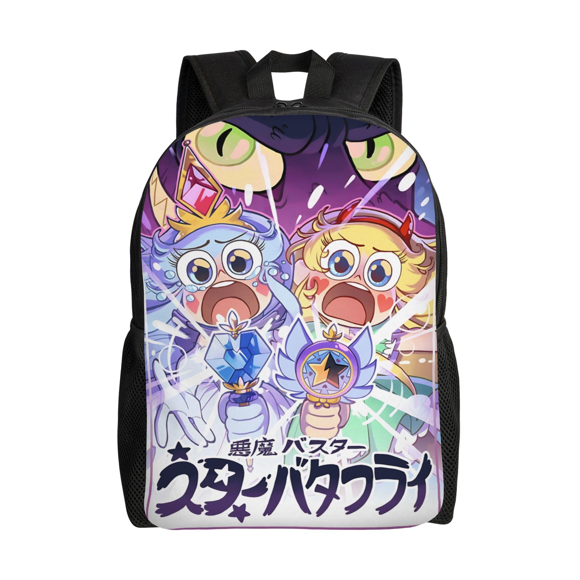 

1PC Backpack Star Vs The Forces of Evil Daypack Funny Adventure Time Light for School Large Capacity Rucksack one size