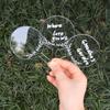Transparent Acrylic Plant Tags Garden Yard Nursery Flower Pot Seed Varieties Tagging Marker DIY Garden Labels Plants Sign