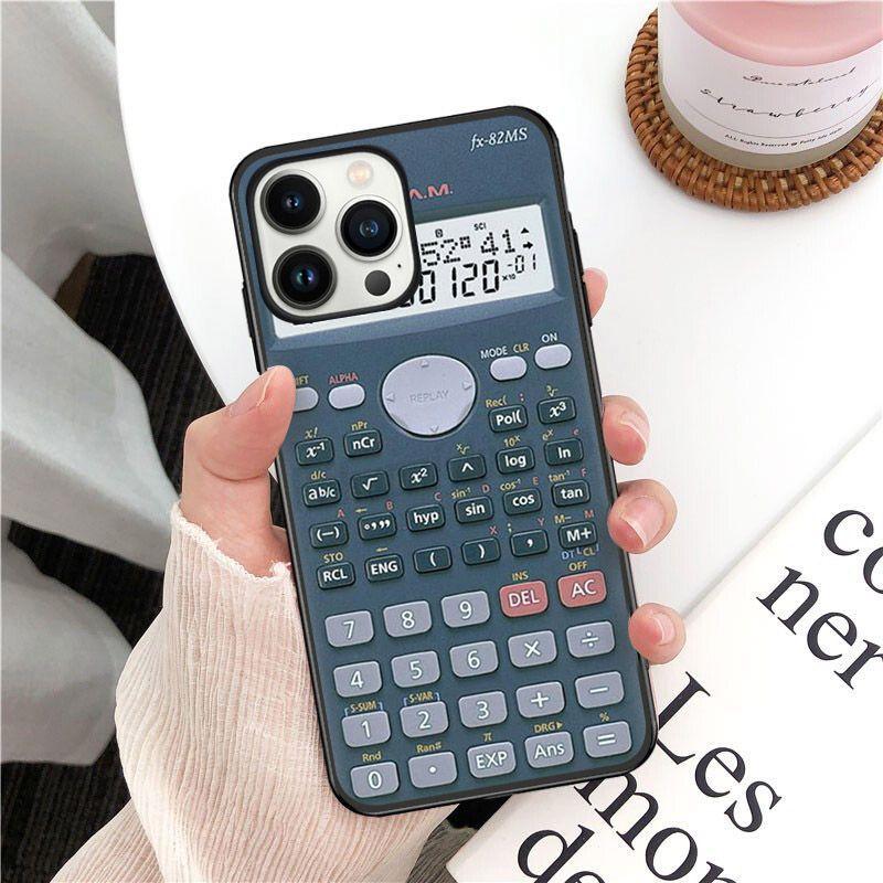 

Чехол для телефона с необычным калькулятором в стиле ретро для iphone 14pro 11pro 12 13pro max 5S 6s xs 7 8plus SE xr 12mini Coque, чехлы Iphone 14
