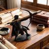 Retro Archer Pen Stand 3D Printed Samurai Sculpture Desk Pen Holder  Home Decoration