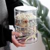 Rotatable Clear Cosmetic Storage Box with Multi-Layer Design for Jewelry and Hairpins, Dustproof, Ins Style