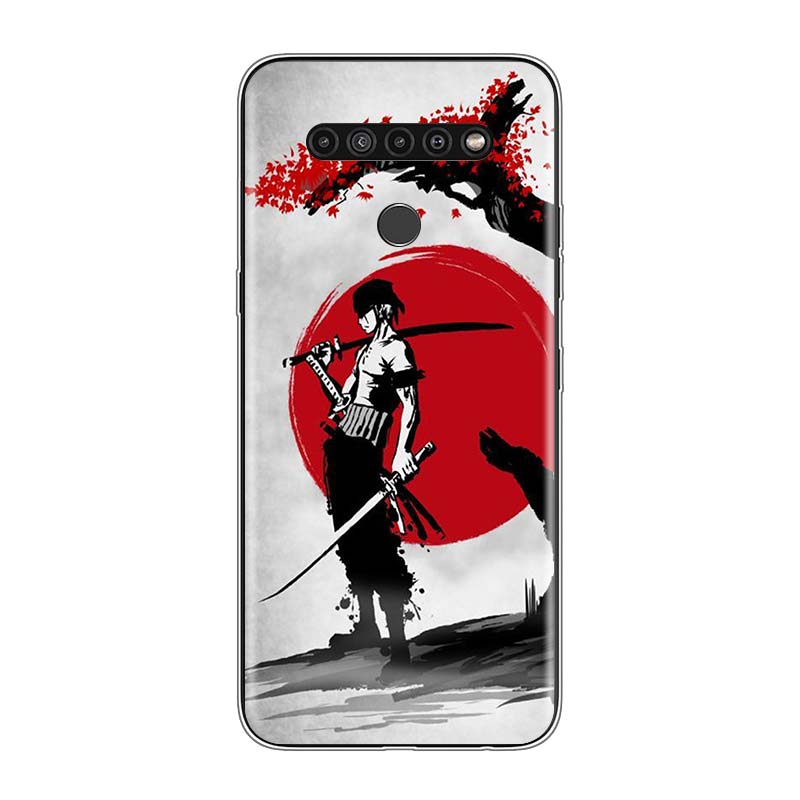 Japanese Red Sun Anime For LG V60 V50S V50 G8X G8S G8 G7 ThinQ 5G K61 K51S K41S K30 K20 Q60 Q9 Soft Phone Case