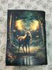 Handmade Leather Journal – Enchanted Forest Deer Design 5×7 in, 200 Pages