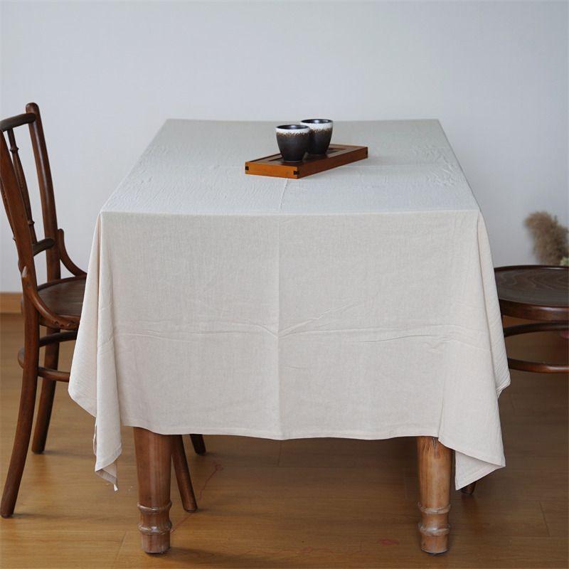 

Modern Scandinavian Solid Color Retro Washed Cotton Dining Table Fabric Craft Tablecloth Coffee Table Cover Cloth Cover Towel Background Fabric Khaki Washed Cotton 65*65cm cloth