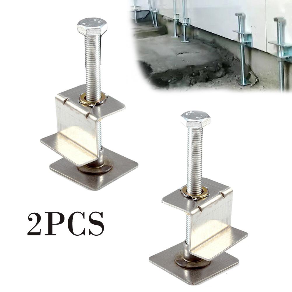 2pcs Tile Height Regulator Adjustable Wall Tile Locator Lifter Leveler Metal Tile Leveling Tool For DIY Projects Tile Laying