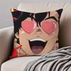 Fashion CCity Hunter SShinjuku Private Eyes Cushion Cover Pillowcase Antidustmite Invisible Zipper Short Plush Sofa Cushion