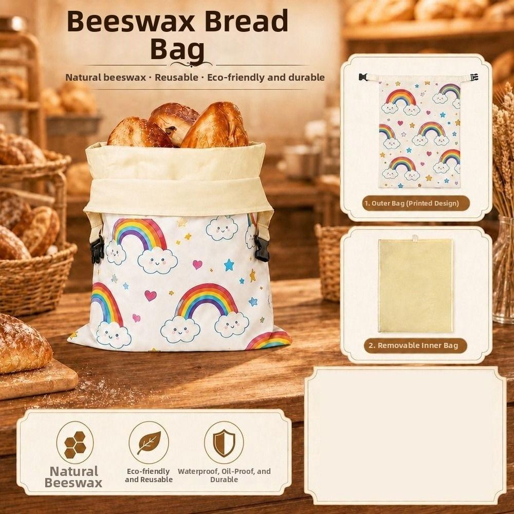 Beeswax Coated Sourdough Bread Bags Reusable Food Storage Bags New Beeswax Bread Bags Homemade