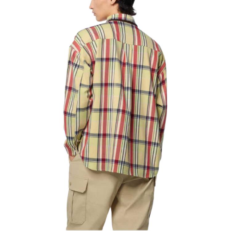 Timberland Plaid Collar Long Sleeve Shirt Men Shirts Light-Brown TB0A6J5KA2Q1