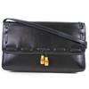 2-way Clutch Shoulder Bag Tassel Black Calfskin Women Used