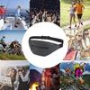 Reflective Waist Bag with Headphone Jack Zipper Closure Pockets Design Multi-purpose Style Belt Bag Running Accessory