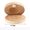 Development Listening Ability Unisex Wooden Percussion Musical Instrument Toy Castanets