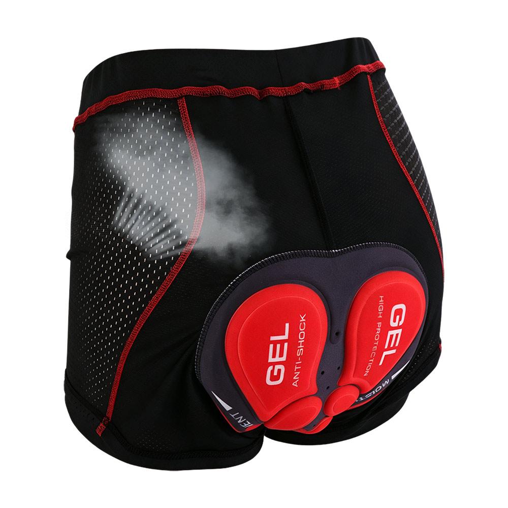 Sottopantaloncino Traspirante Antiurto per Bicicletta con Imbottitura in Gel 5D Biancheria Intima da Bici Accessori per Ciclismo