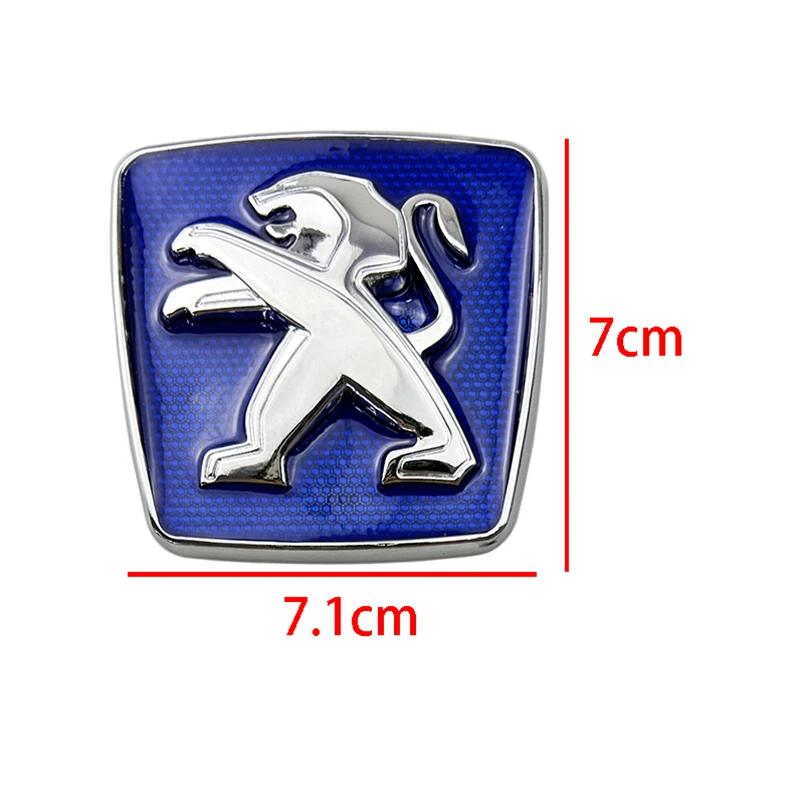 Alloy Lion Car Front Grille Emblem Rear Trunk Badge Stickers for Peugeot 306 307 3008 407 508 2008 4008 GGK 5008 107 108 206 208 301