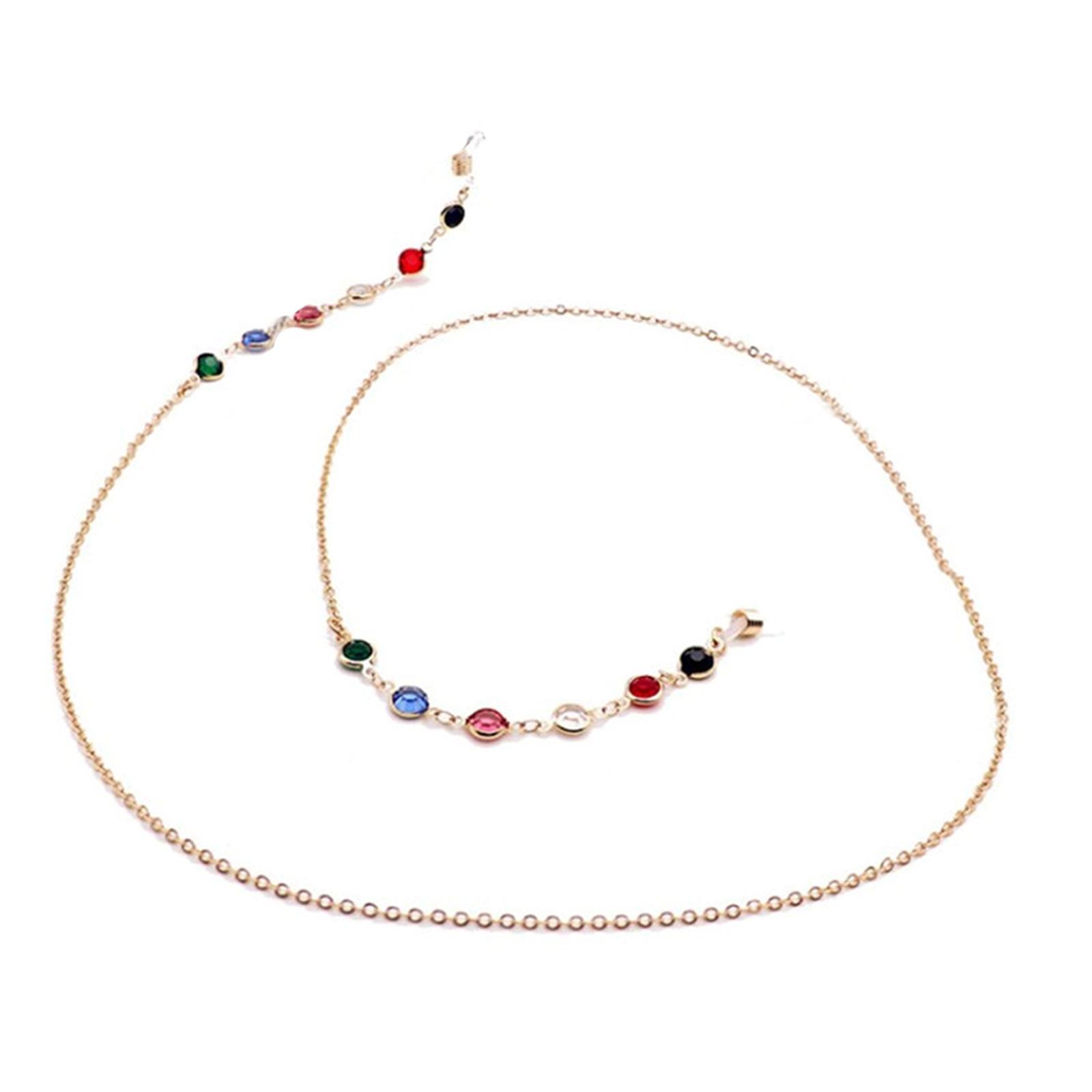 

Елегантний ланцюжок для окулярів проти ковзання, модний ланцюжок для окулярів, намисто для окулярів, жіночий аксесуар для окулярів золотий