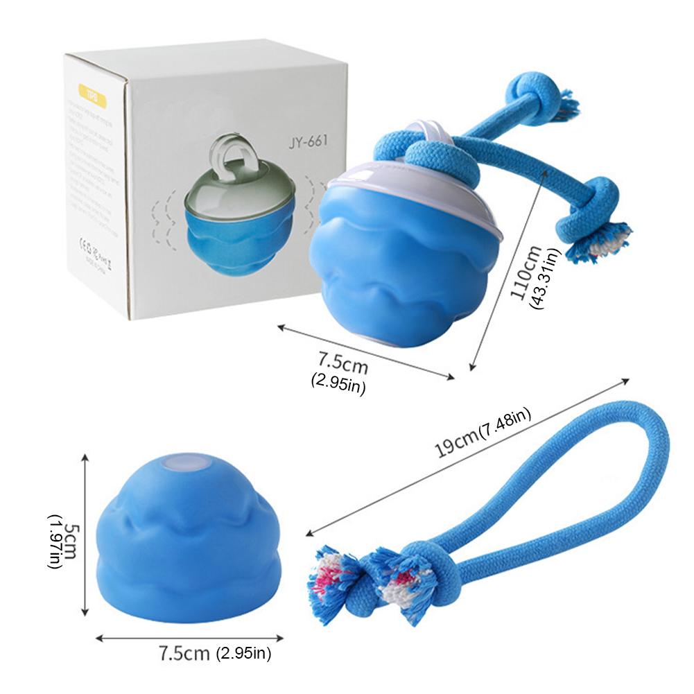 Smart Dog Toy Ball Electronic Interactive Pet Toy Moving Ball USB Automatic Moving Bouncing for Puppy Birthday Gift