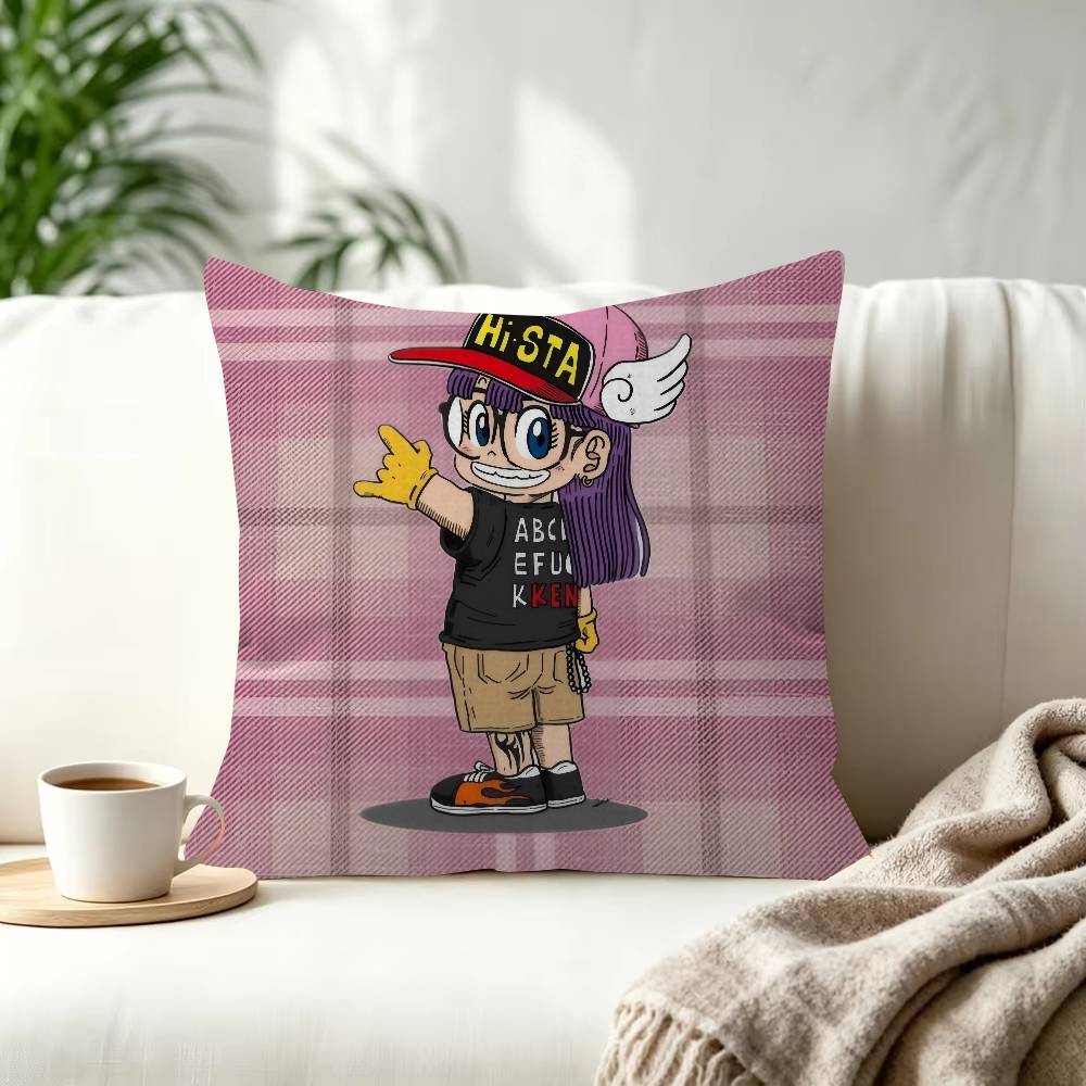Dr Slump  ANIME  Cushion Cover Pillowcase Upholstery Sofa Throw Pillow Home Decor Pillowcas