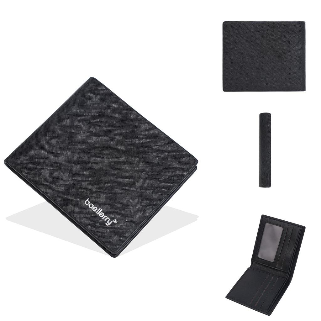 Unisex Cross-Border Frosted Leather Minimalist Card Holder Wallet