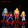8Pcs Anime Dragon Ball Super Saiyan Goku Vegeta Broly Buu Action Figure Doll Model Toy Gifts