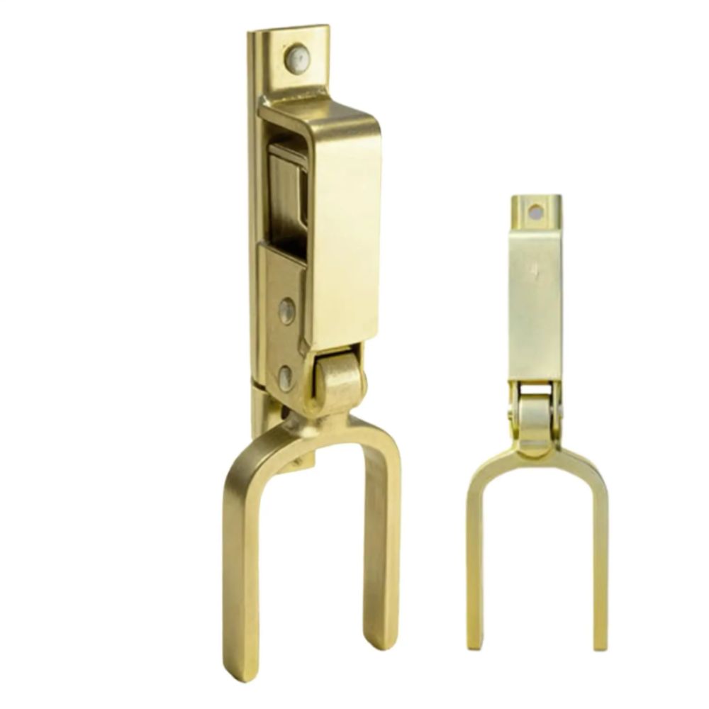 One-hand Operation Portable Immediate-locking Lock Sturdy Durable Automatic Spring Lock Gate Lock