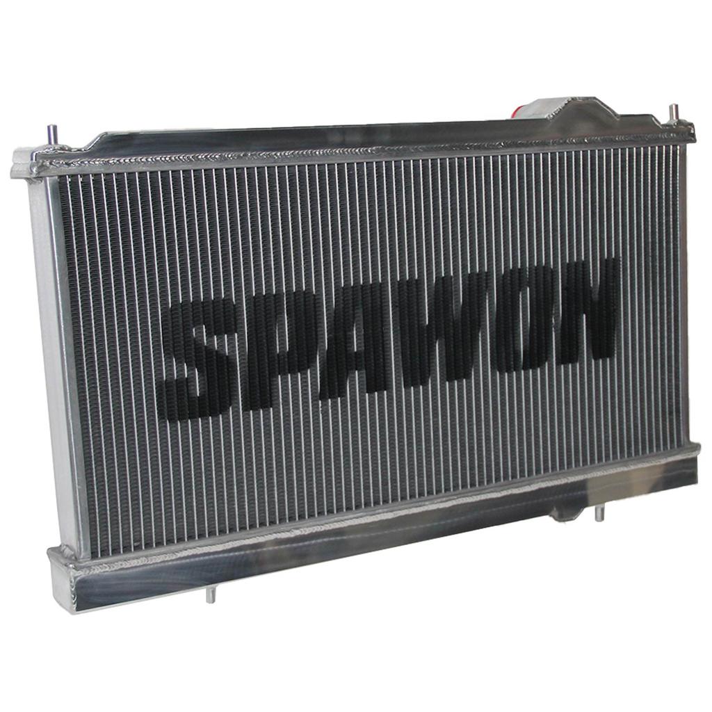 SPAWON Fit Mitsubishi FTO DEA Aluminum Car Radiator Petrol V6 2.0L 6cyl 1994-2001 Automatic & Manual AT MT 2Row 1999 2000 2001