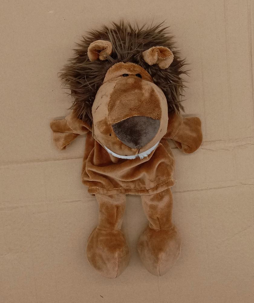 35Cm Cartoon Animal Hand Puppet Parent-Child Game Doll Lion Elephant Pig Appease Toys Birthday Gifts For Children