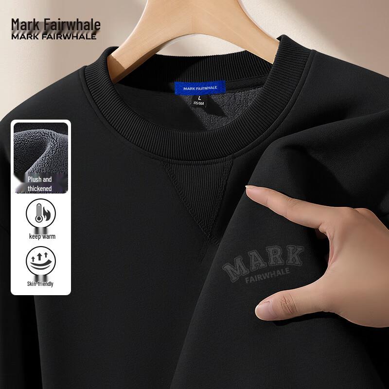 Mark Fairwhale Men's Heavyweight Fleece-lined Crew Neck Sweatshirt