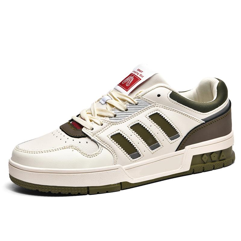 Fashion board shoes new fashion pair fashion shoes four seasons students casual leather non-slip wear-resistant sports shoes