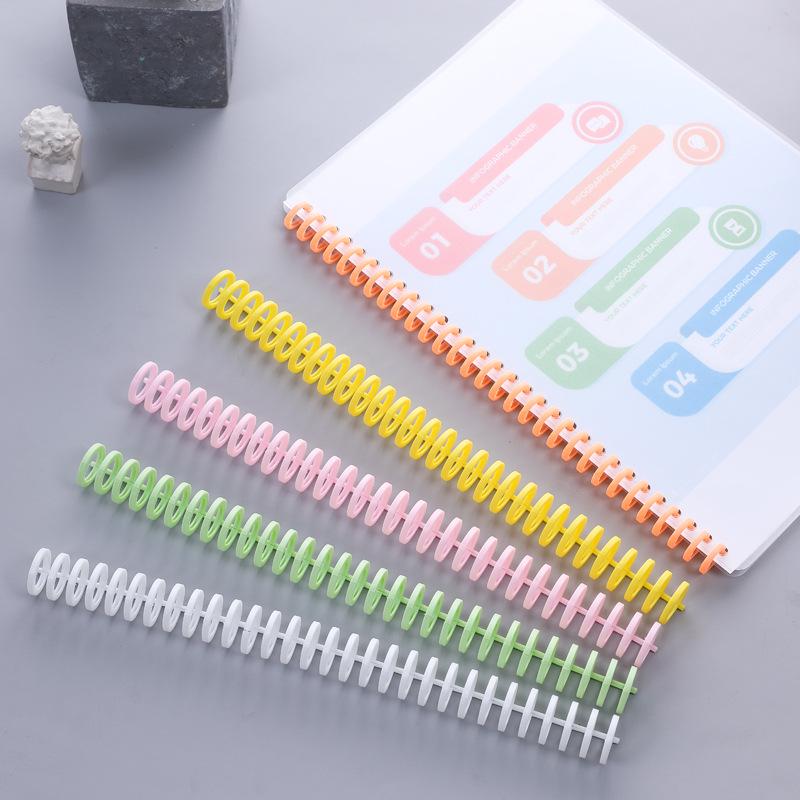 30-Hole Multifunctional Loose-Leaf Binding Strip 10mm, Freely Cut, A4/A5 Clip
