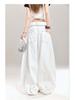 D9021 Damen Locker Weitbeinige Gebogene Jeans - Frühling/Herbst Bodenlanger Stil